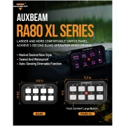 RA80 XL RGB 8 GANG SWITCH PANEL, TOGGLE/ MOMENTARY/ PULSED MODES, OFF ROAD LIGHTS CONTROLLER - Image 2