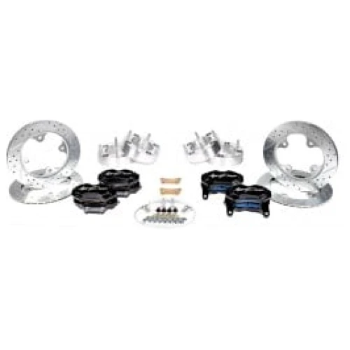 Agency Power Big Brake Kit Front and Rear Black Polaris RZR Turbo