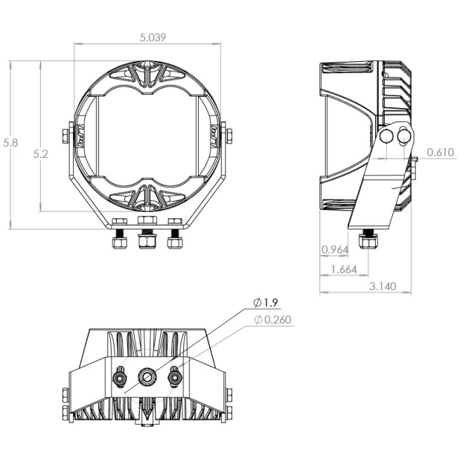 LP4 Pro LED Auxiliary Light Pod Pair - Universal - Image 6