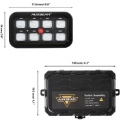 AR-800 RGB SWITCH PANEL WITH APP, TOGGLE/ MOMENTARY/ PULSED MODE SUPPORTED - Image 2
