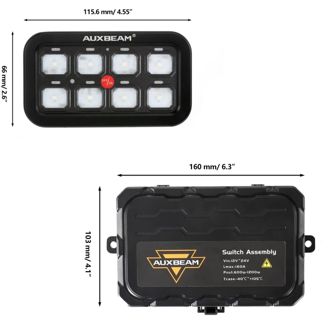 AR-800 RGB SWITCH PANEL WITH APP, TOGGLE/ MOMENTARY/ PULSED MODE SUPPORTED - Image 2