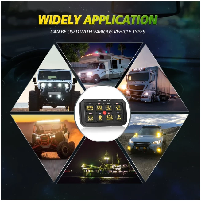 AR-800 RGB SWITCH PANEL WITH APP, TOGGLE/ MOMENTARY/ PULSED MODE SUPPORTED - Image 4