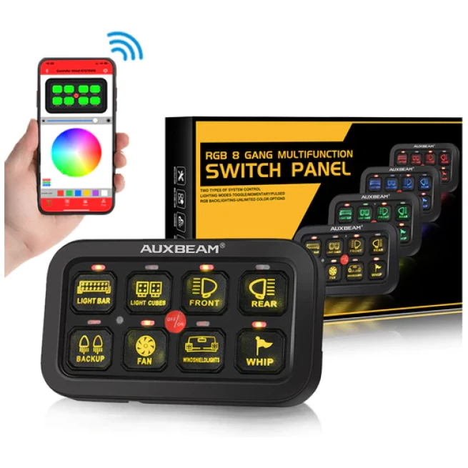 AR-800 RGB SWITCH PANEL WITH APP, TOGGLE/ MOMENTARY/ PULSED MODE SUPPORTED - Image 12