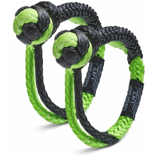 BUBBA ROPES GATOR-JAW (MINI PAIR) SHACKLE 1/4"