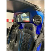 POLARIS RZR TURBO S REAR WINDSHIELD W/ SPEAKERS CUT-OUT
