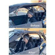 SEAT RISER INSTALLED COMPARISION