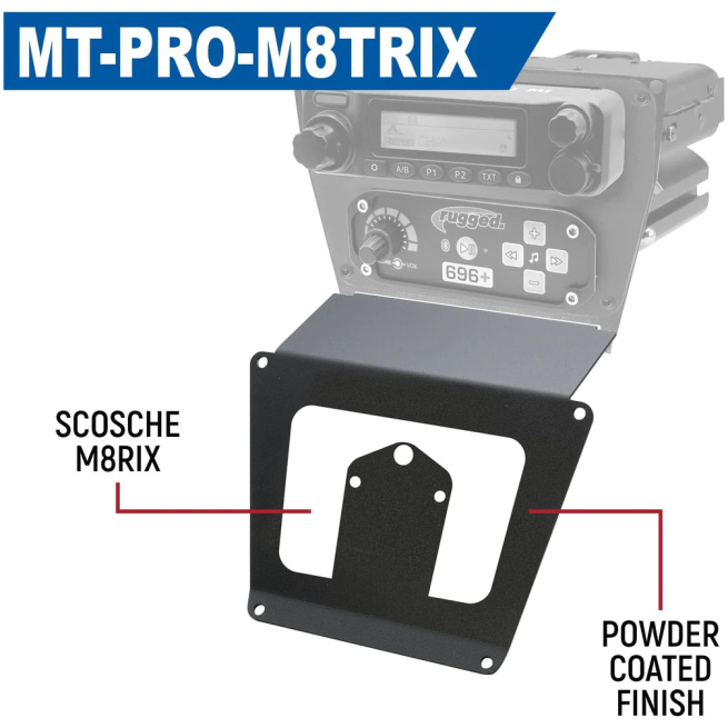 Rugged Radios - Lower Accessory Panel for Polaris RZR PRO XP, RZR Turbo R, and RZR PRO R Dash Mount Radio and Intercom - Image 9