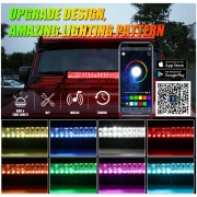 NEW 42 INCH V-PRO SERIES STRAIGHT RGBW COLOR CHANGING OFF ROAD LED LIGHT BAR FOR ATV UTV SIDE BY SIDES- AUXBEAM - Image 3