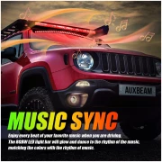 NEW 42 INCH V-PRO SERIES STRAIGHT RGBW COLOR CHANGING OFF ROAD LED LIGHT BAR FOR ATV UTV SIDE BY SIDES- AUXBEAM - Image 6