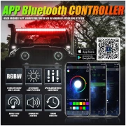 NEW 42 INCH V-PRO SERIES STRAIGHT RGBW COLOR CHANGING OFF ROAD LED LIGHT BAR FOR ATV UTV SIDE BY SIDES- AUXBEAM - Image 5