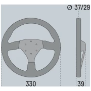 R 383 Steering Wheel- Sparco - Image 2