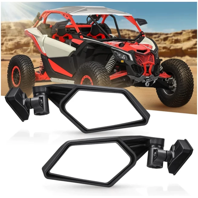 1 Pair Side View Mirrors 360° Adjustment for Can Am Maverick X3 - Image 7