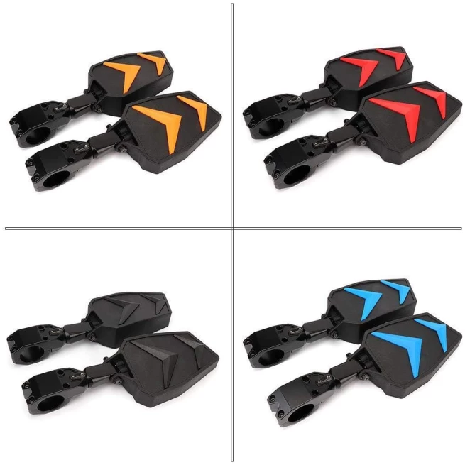 Universal Color Side Rear View Mirrors for 1.75"-2'' UTV Roll Bar (1 pair) - Image 9