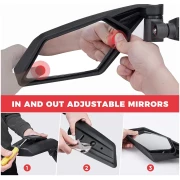 1 Pair Side View Mirrors 360° Adjustment for Can Am Maverick X3 - Image 6