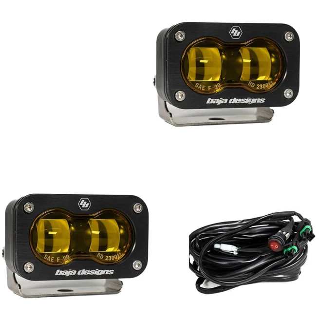 S2 SAE LED Auxiliary Light Pod Pair - Universal