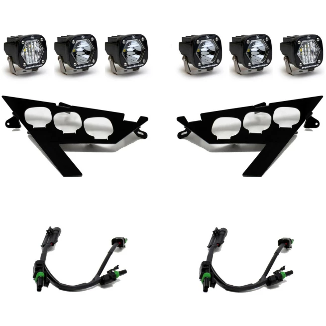 Polaris S1 Triple LED Headlight Kit - Polaris 2020-24 RZR Pro XP; 2024 RZR Pro R/Turbo R - Image 2