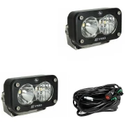 S2 Pro Black LED Auxiliary Light Pod Pair - Universal - Image 5