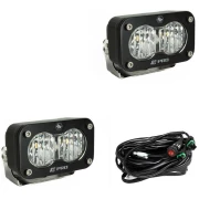S2 Pro Black LED Auxiliary Light Pod Pair - Universal - Image 4