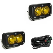 S2 Pro Black LED Auxiliary Light Pod Pair - Universal - Image 3