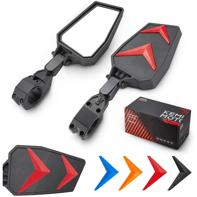 Universal Color Side Rear View Mirrors for 1.75"-2'' UTV Roll Bar (1 pair) - Image 10