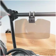 Oversized Upgraded UTV Sun Visor Mirror for 1.5”-2” Roll Bars