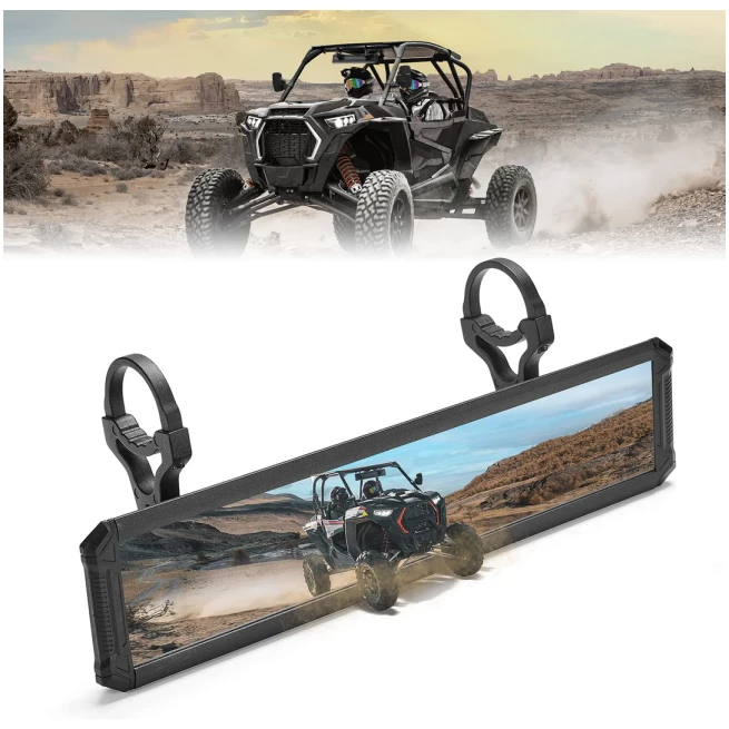 UTV Rear View Mirror with 1.65"-2" Sturdy Gear Clamp - Image 5