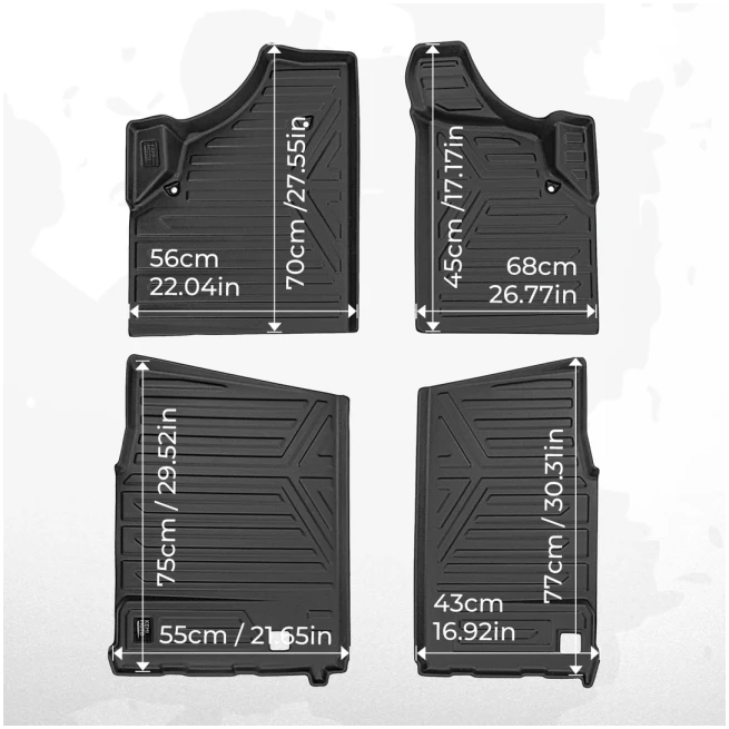 4pcs TPE Floor Mats Anti-Slip Mats for Can-Am Defender Max - Image 6
