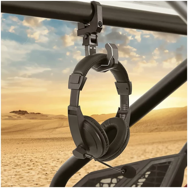 UTV Roll Cage Helmet Hook fit 1.6"-2" Roll Bar for Polaris, Can-Am, Kawasaki - Image 2