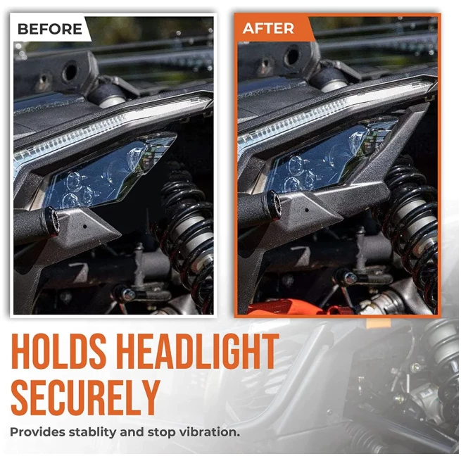 Left and Right Front Headlight Cover Trim for Can-Am Maverick X3/MAX - Image 4