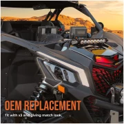 Left and Right Front Headlight Cover Trim for Can-Am Maverick X3/MAX - Image 5