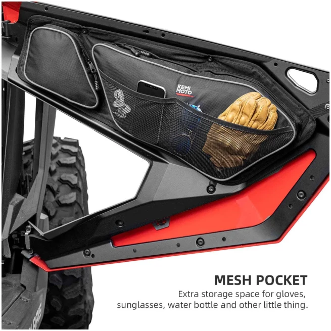 Front Door Bags with Removable Knee Pad for RZR PRO XP 2020-2024 - Image 4