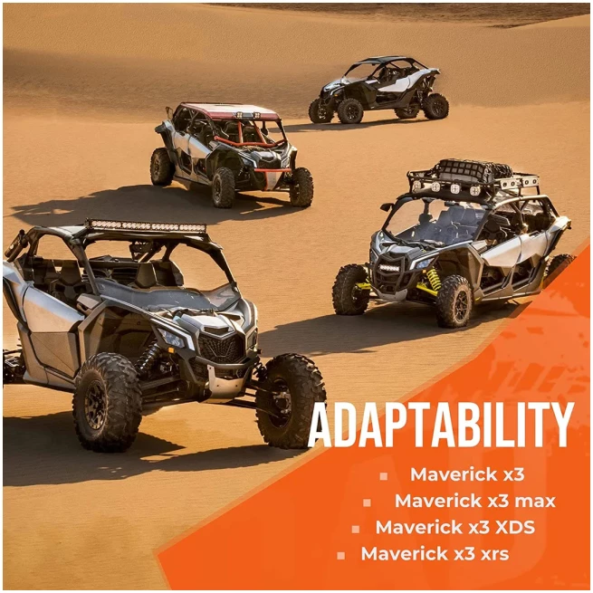 Left and Right Front Headlight Cover Trim for Can-Am Maverick X3/MAX - Image 6