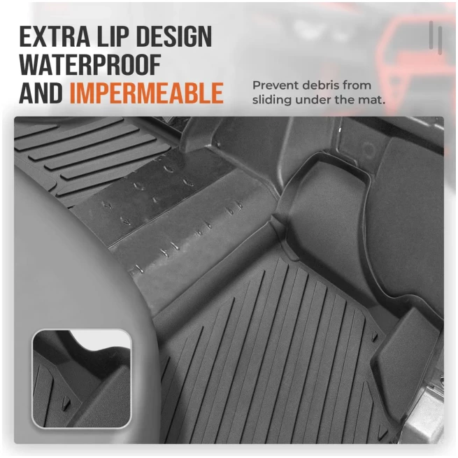 TPE Floor Mats for Can-Am Defender 2016-2024 - Image 3
