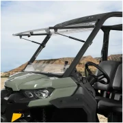 2-in-1 Flip Windshield 1/5" Thick Polycarbonate for Can-Am Defender HD5/8/10