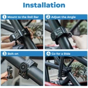 UTV Flag Mount/Whip Light Mount for 1.75 to 2 inch Roll Bar - Image 7