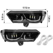 LED Headlights Assembly Kit for Can-Am Defender - Image 6