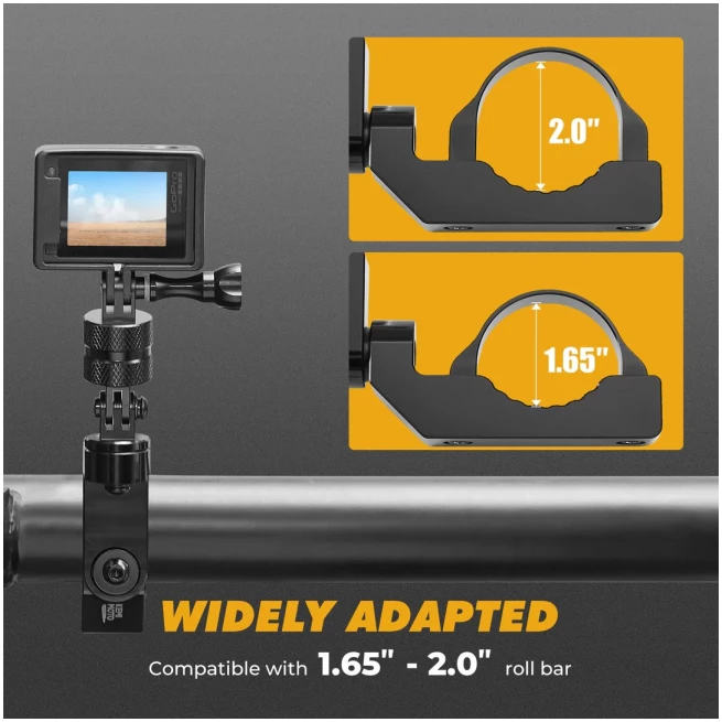 Universal GoPro Roll Bar Mount - Image 7