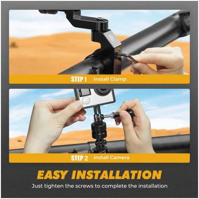 Universal GoPro Roll Bar Mount - Image 8