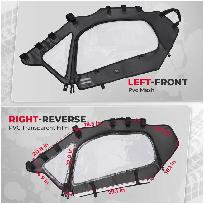 Soft Cab Enclosures Upper Windows for Can-am Maverick X3 - Image 7