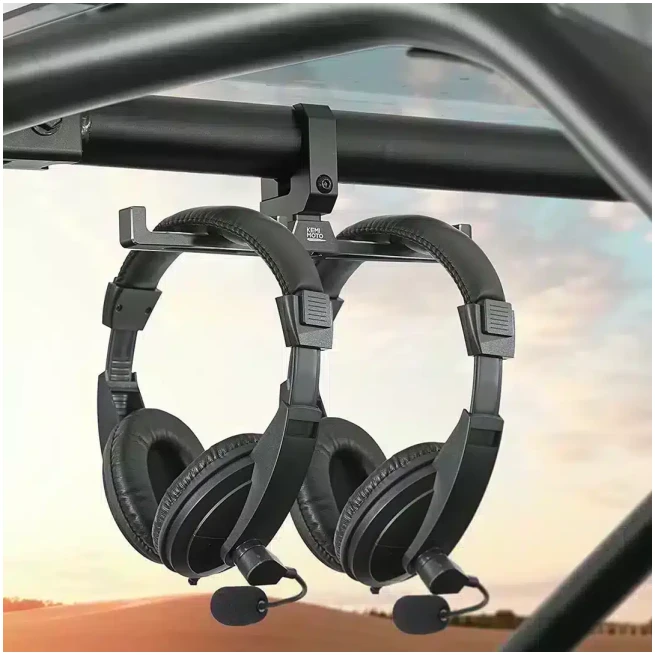 UTV Headset Helmet Hanger For 1.5"-2" Roll Cage