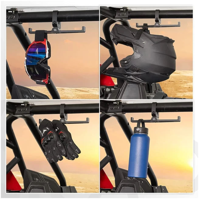 UTV Headset Helmet Hanger For 1.5"-2" Roll Cage - Image 3