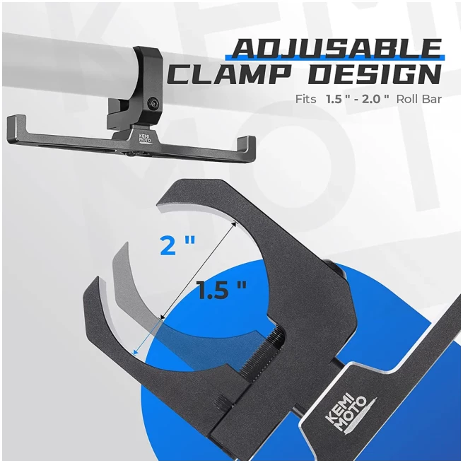 UTV Headset Helmet Hanger For 1.5"-2" Roll Cage - Image 4