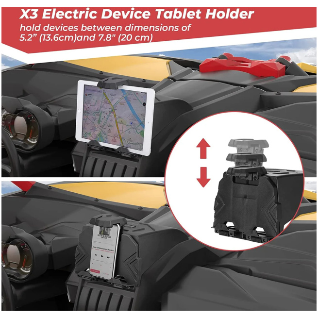 Tablet Holder With Storage Box for Can Am Maverick X3/Max - Image 4
