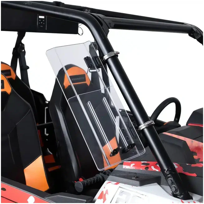 2PCS UTV Side Wind Deflectors for Can-Am / Polaris fit 1.5-2.2 inch Roll Bar