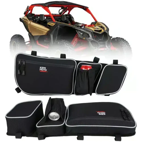 Door Storage Bags with Removable Knee Pad for Can Am Maverick X3