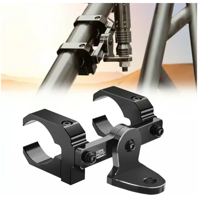 Aluminum UTV Whip Light Mount for 1.5 to 2" Roll Cage