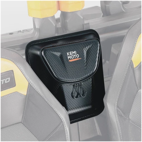 Upgraded EVA UTV Center Storage Bag with PVC Zippers for Polaris RZR