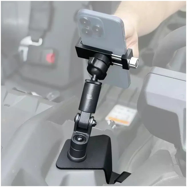 360° Adjustable CNC Phone Mount for Can-Am Maverick X3/MAX