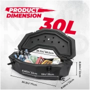 30L Rear Storage Box for Can-am X3/MAX, Commander, Outlander - Image 2