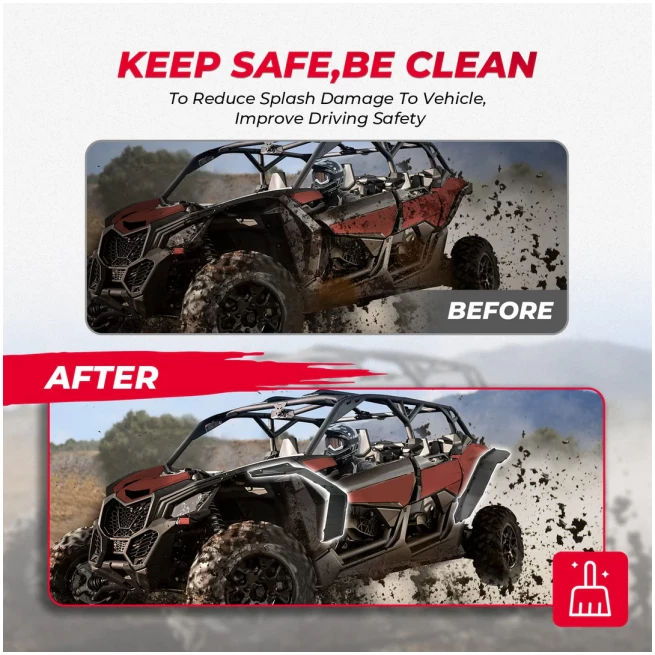 Upgraded Extended Fender Flares for Can-Am Maverick X3 / X3 Max - Image 2